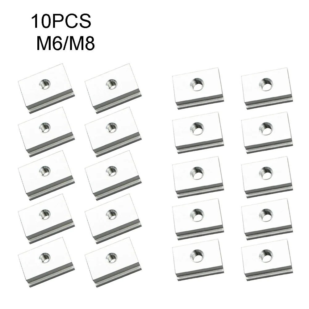 

10 шт., Т-образные гайки M6/M8 с резьбой