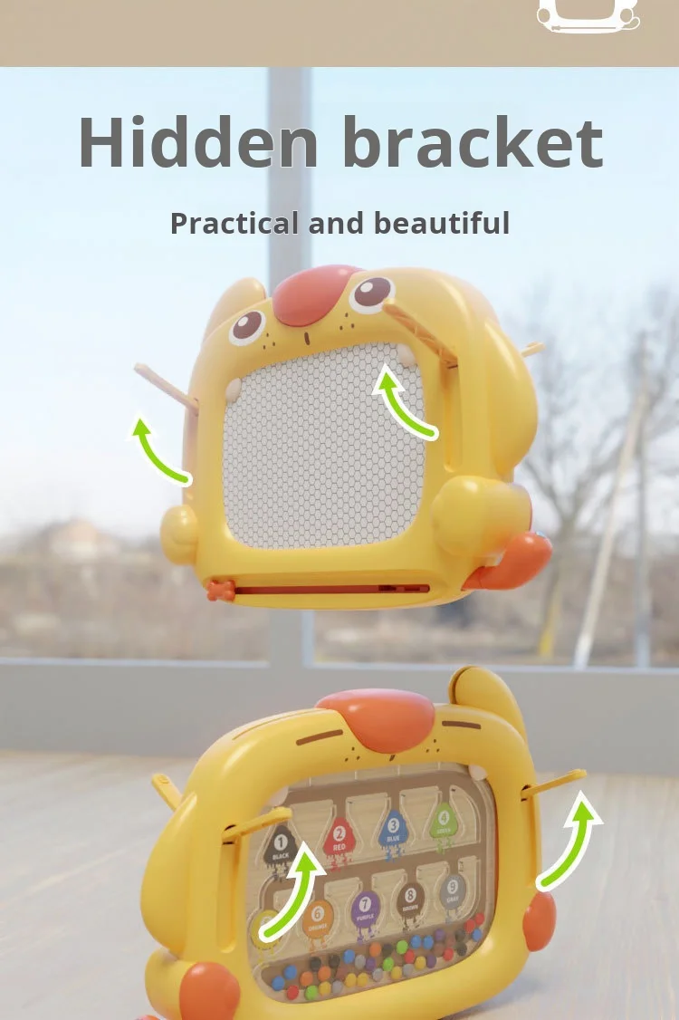 2 In 1 Children'S Drawing Board Magnetic Pen Maze Early Education Puzzle Learning Fun Children'S Toy Writing Board