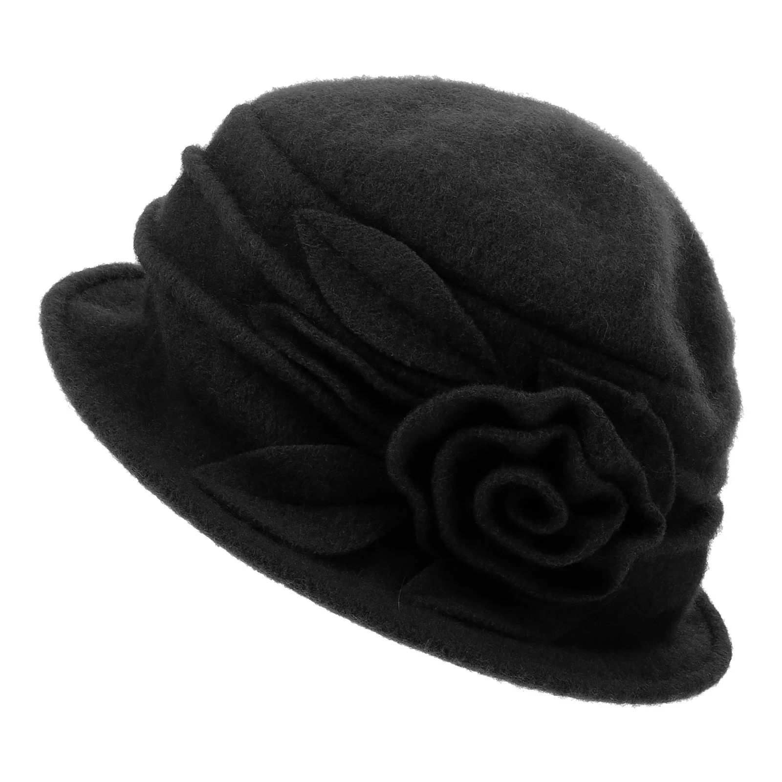 

Top Hat Ladies Cloche Decorative Vintage for Women Wool Middle Aged Hats