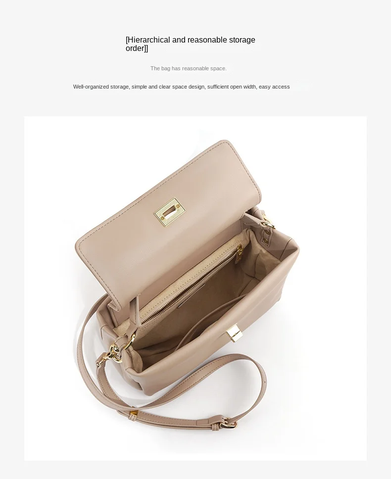Damen Ledertasche Mit Drehverschluss Aus Weichem Rindsleder_voghion.com