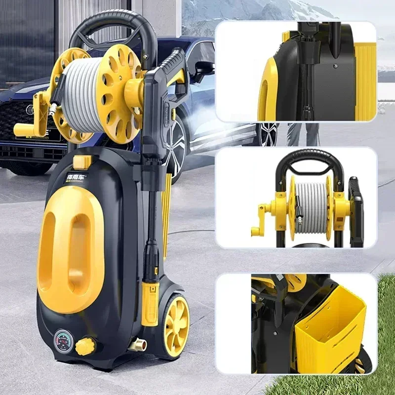 

Портативный насос для автомойки высокого давления, 220 бар, в