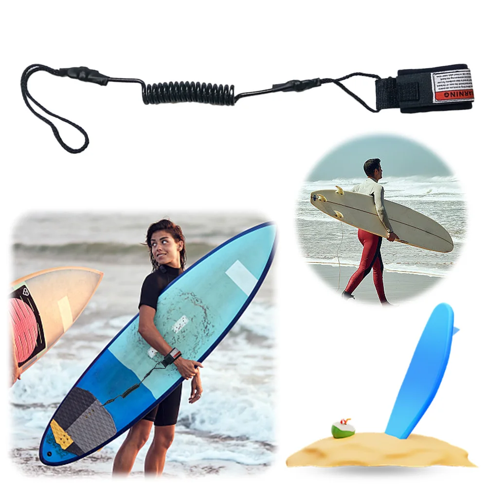 TPU Coiled Bodyboard Leash for Surfing and Paddleboard