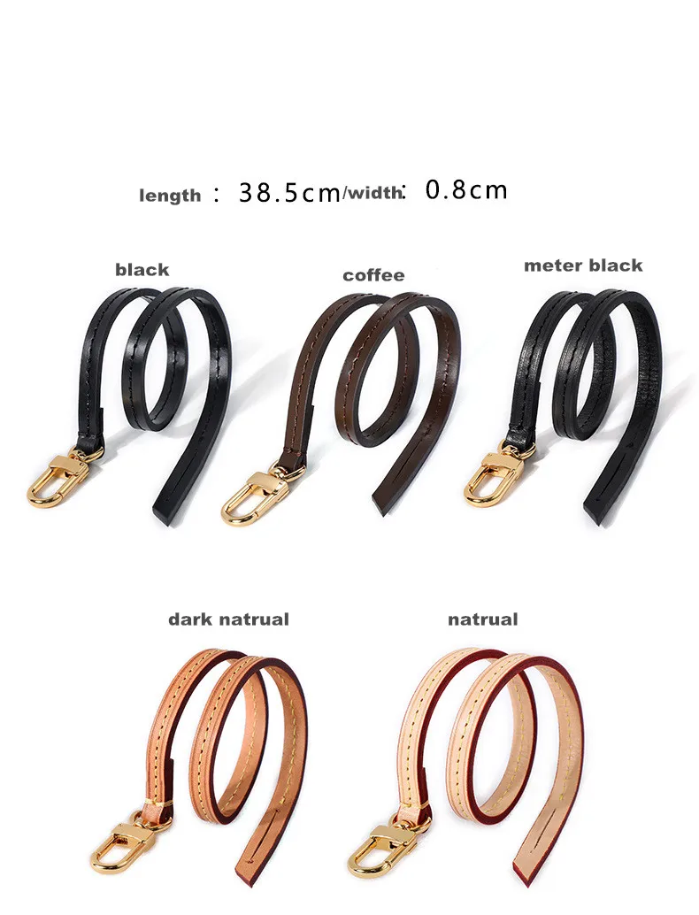 Bag strap Vachetta genuine leather strap for designer brand purse shoulder  crossbody messenger bag accessory bag parts - AliExpress