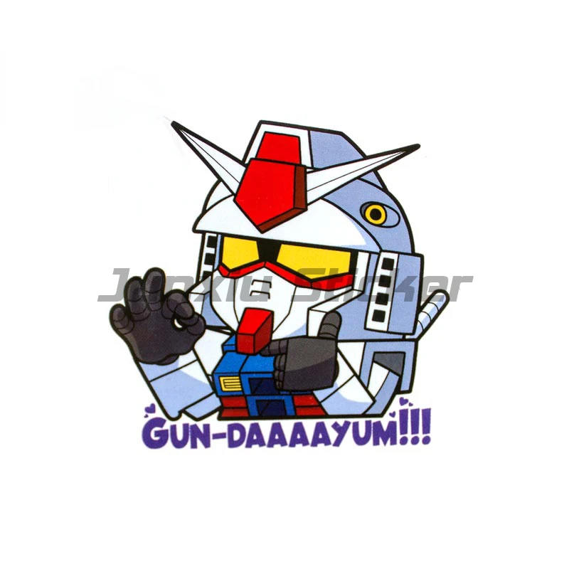 Chibi Gundam Car Stickers Sunscreen Simple Decals Scratch-Proof Trunk Vehicle Decor VAN Car Accessories anime car decal Car Stickers