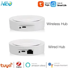 

NEO Tuya Zigbee Smart Hub Wireless/Wired Multi-mode Gateway Smart Bridge SmartLife APP Remote Controller For Alexa Google Home