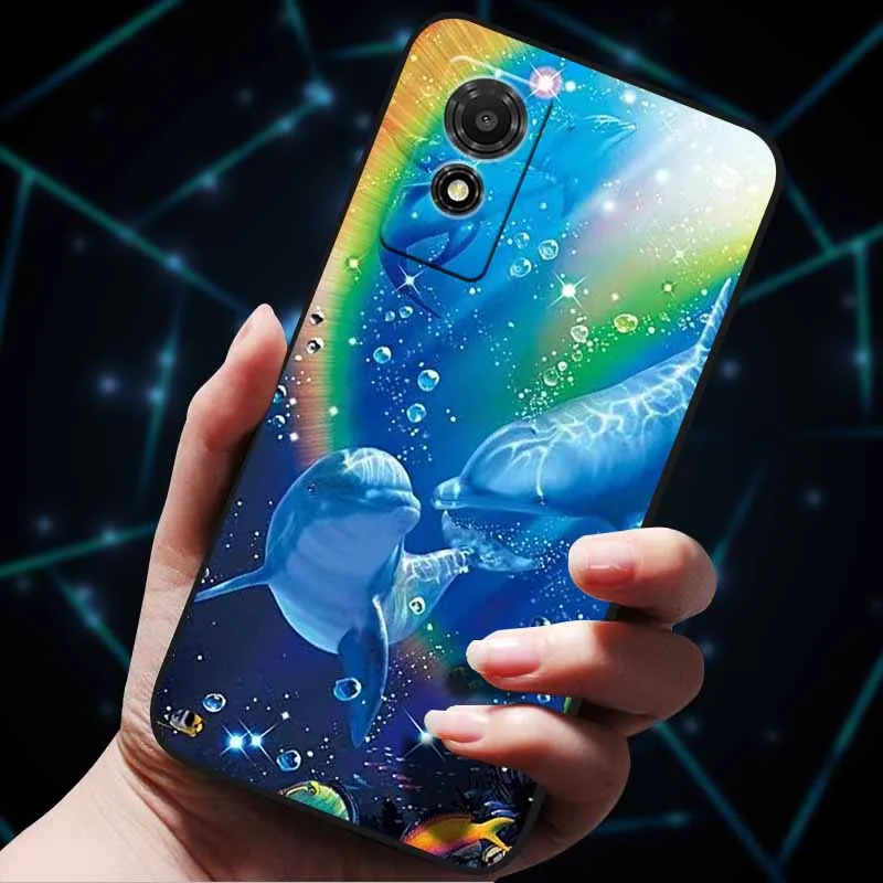 Artistic Cat Silicone Protective Phone Case - Stylish & Durable Bumper Protector