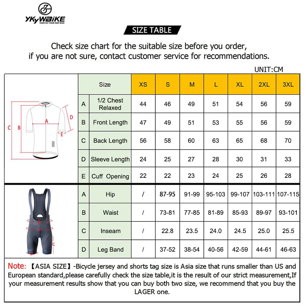 YKYWBIKE Men's Cycling Jersey Set classic MTB Cycling Bib Shorts Kit Reflective Bike Clothes Bicycle Maillot Cycling Clothing 6