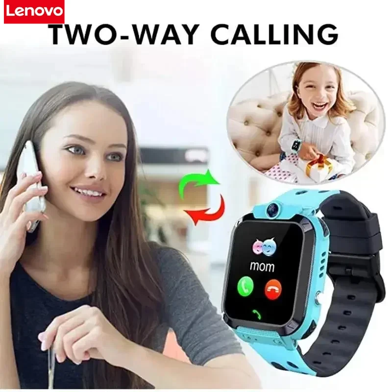 Lenovo 4G Smart Children's Watch Sim Card Call Camera Mobile GPS Tracking Waterproof Watch for Apple Android 2026 New 1
