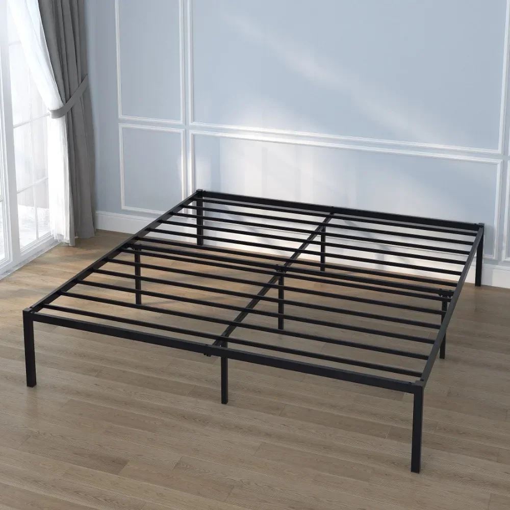 

Yoneston Queen Size Metal Bed Frame 18" High Beds Frames with Storage