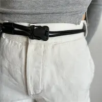 Ceinture à double corde à boucle à dégagement rapide, design luxueux, ceinture tressée polyvalente pour étudiants, jeans et pantalons. 2