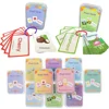 Baby Montessori Learn English Word Card Toddler Flashcards ABC Numbers Fruit Animal Body Educational Enlightenment Card for Kids 5