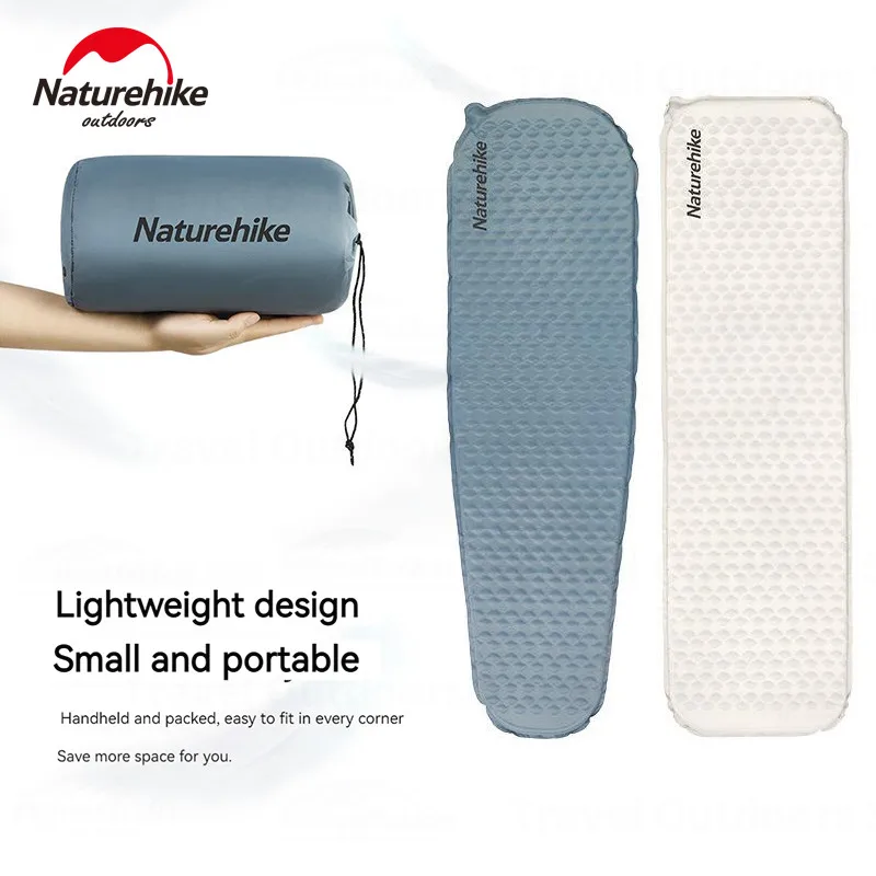 

Naturehike Ultralight 490g Sleeping Mat Single Camping Portable Automatic Inflatable Moisture-Proof Mattress Travel Sponge Pad