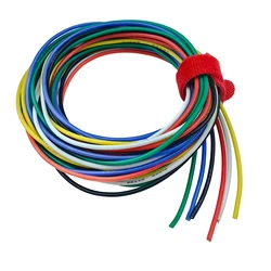 Versatile Silicone Electrical Wire Kit - Multi - Gauge, 6 Vibrant Colors, 5ft Each Flexible Stranded Tinned Copper - 24 AWG (6 Color)