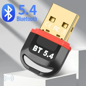 USB Bluetooth 5.4 Adapter Transmitter Receiver Wireless USB Bluetooth Audio Adapter Bluetooth 5.3 Dongle for PC Computer Laptop