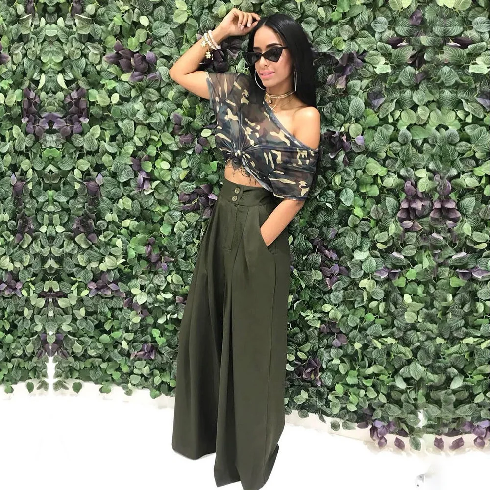 

MUDAN Women Button High Waist Zipper Fly Loose Straight Pants 2023 Spring Summer Fashion Vintage Street INS Wide Leg Trousers