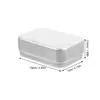 Practical Soap Box with Lid Aluminum Tin Square Soap Holder Box Travel Soap Storage Case Prevent Soap Dissolving Bathroom Supply 6