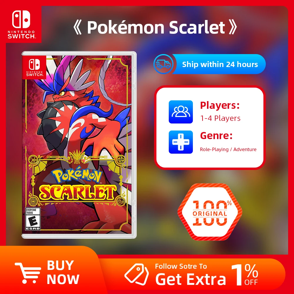 Scarlet Pokemon Games Nintendo Switch Nintendo Switch Game Deals
