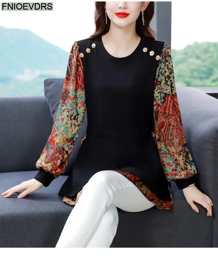 M-5XL Loose Clothes 2023 Women European Fashion Elegant Office Lady Work Button Shirt Casual Tunic Belly Peplum Tops And Blouses