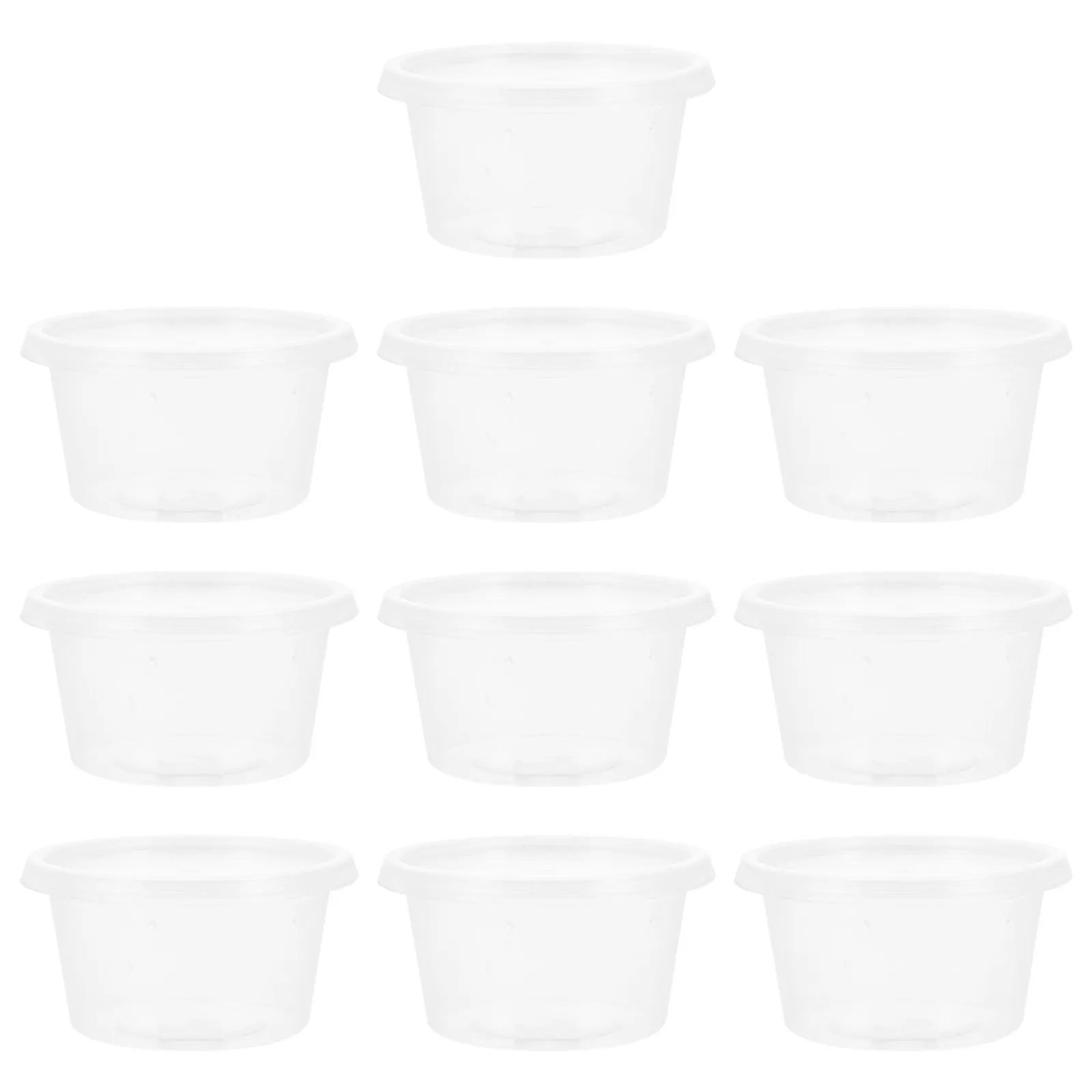 10Pcs 파충류 사육 상자 투명 거미 먹이통 대형 사육장 사마귀 홀더 애완동물 전시 용기 사육 상자