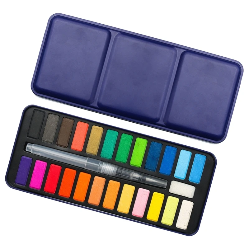 12/18/24 Color Watercolor Paint Set With Watercolor Brush For Painting