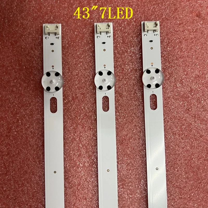 Ledes backlight strip(3) számára Tv-t néz 43UJ635V 43UJ675V 43UK6300PLB 43UJ651V 43UJ634V 43UJ630V 43UJ561V 43UJ655V LC43490059A LC43490058A