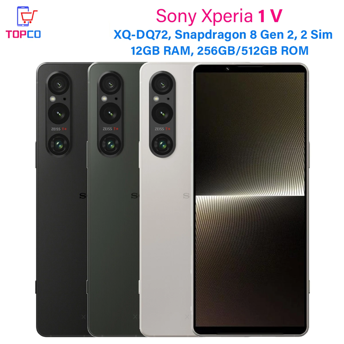 （値下げしました）Sony Xperia 1 V XQ-DQ72 Sony Xperia 1 V 5G XQ-DQ72 256GB/512GB ROM Dual Sim 6.5
