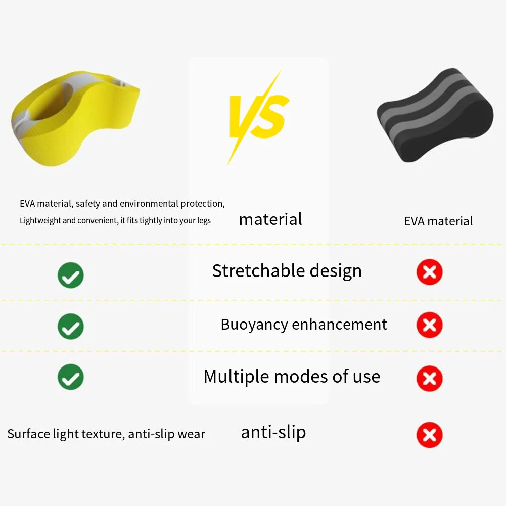 Pull Buoy Leg Float Floating Swimming Training Aid Swimming Float Legs Support Legs Hips Support for Leg & Upper Body