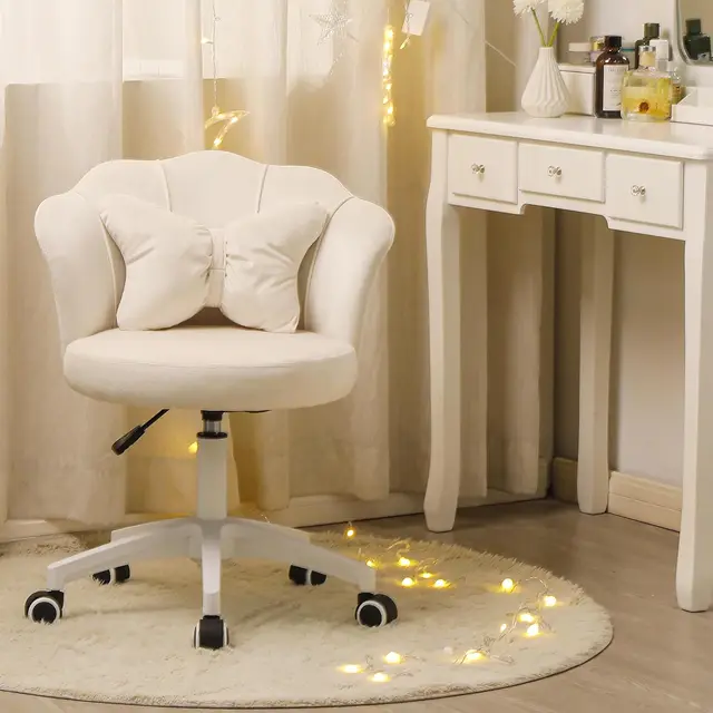 كرسي مكتبي مع مسند منتصف الظهر ، كرسي معتم حديث ، متغير الارتفاع ودوار ، مخمل ، المنزل والمكتب