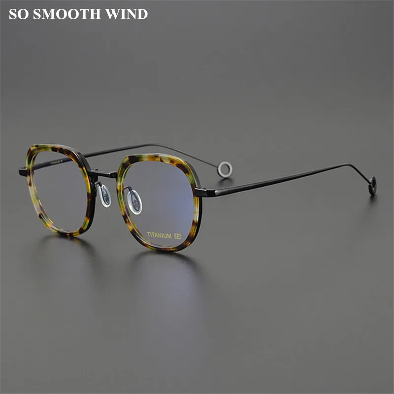 

Handmade Desginer Round Glasses Frame Men Retro Acetate Myopia Prescription Eyeglasses Spectacles for Women Blue Light Eyewear
