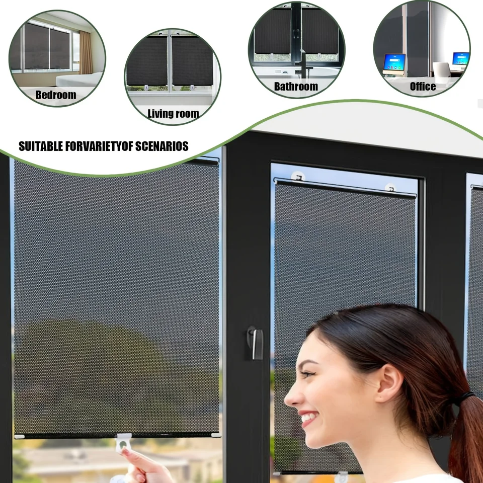 Portable Sun Protection Blackout Curtain Shade