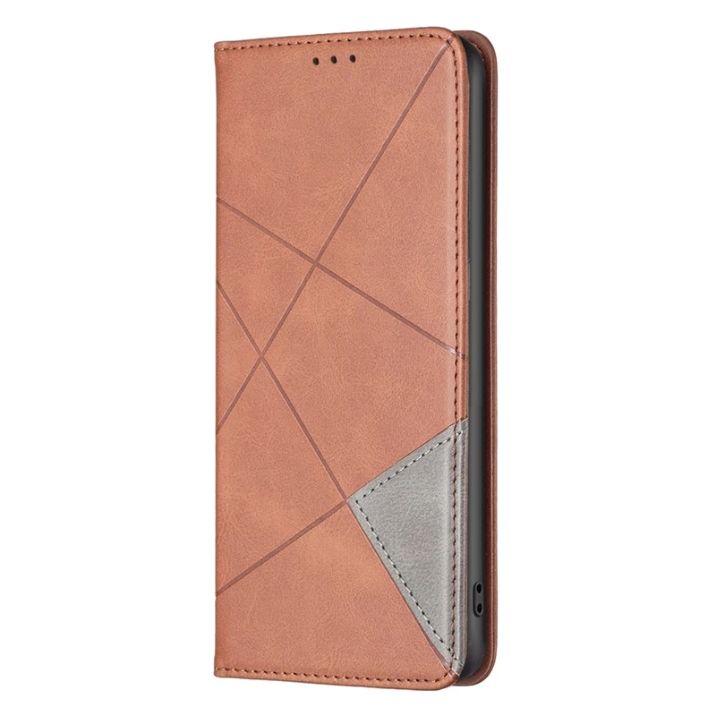 Stylish Solid Color Leather Wallet Phone Cover with Magnetic Closure