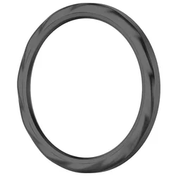 Stainless Steel Metal Bezel Protector Ring (Black Thread)