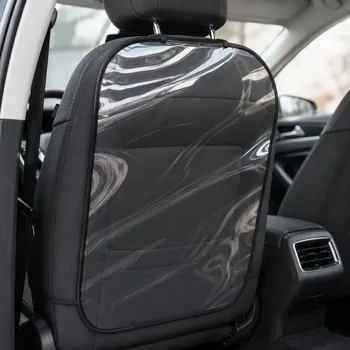 Protezione trasparente per il sedile posteriore dell'auto, resistente a scivoli, calci e sporco, coprisedile per la protezione degli interni dell'auto dai bambini.
