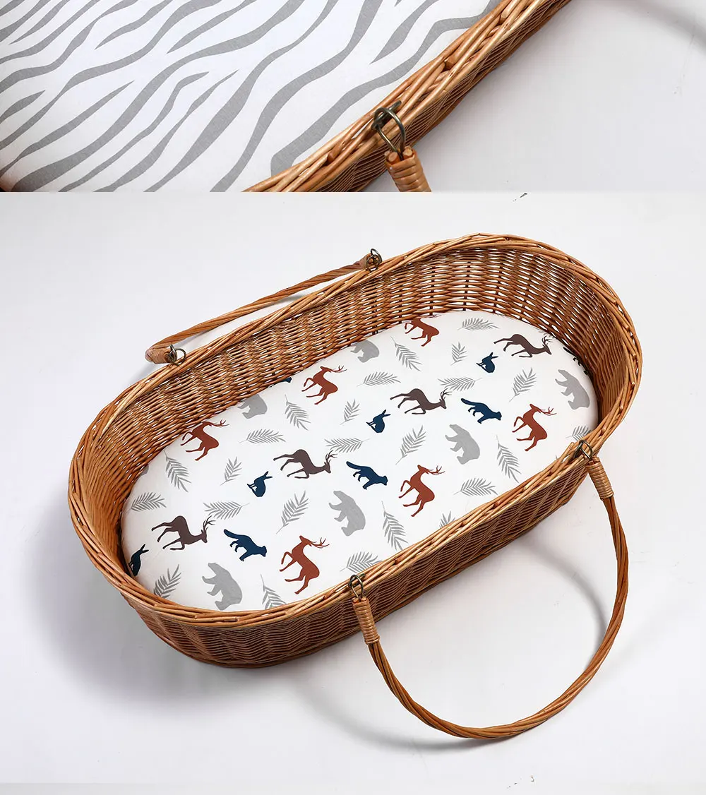 100% Organic Cotton 3Pcs/pack Bassinet Sheet Pad Covers Universal Fit Newborn Changing Pad Covers Baby Boys Girls Bedding Sheet 11 Sfd9cd93ef2604ff4b78f25e8ac3d6541h