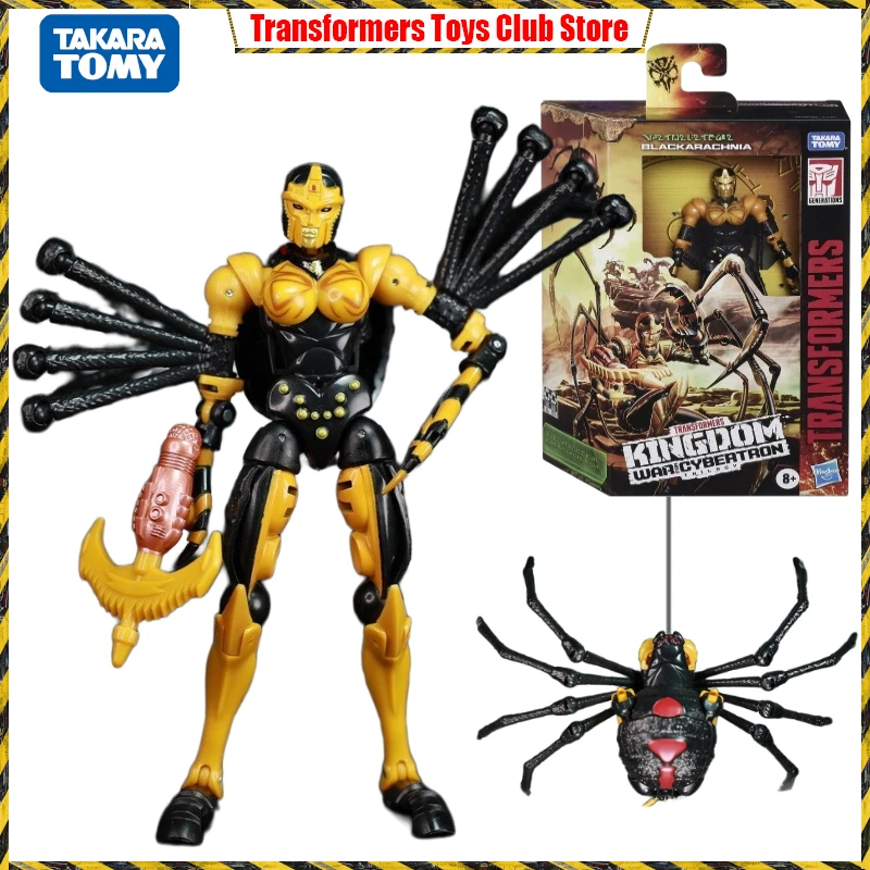 

В наличии Takara Tomy Transformer Kingdom WFC-K5 Black arachnia поколения War for Cybertron экшн-фигурка коллекционная игрушка