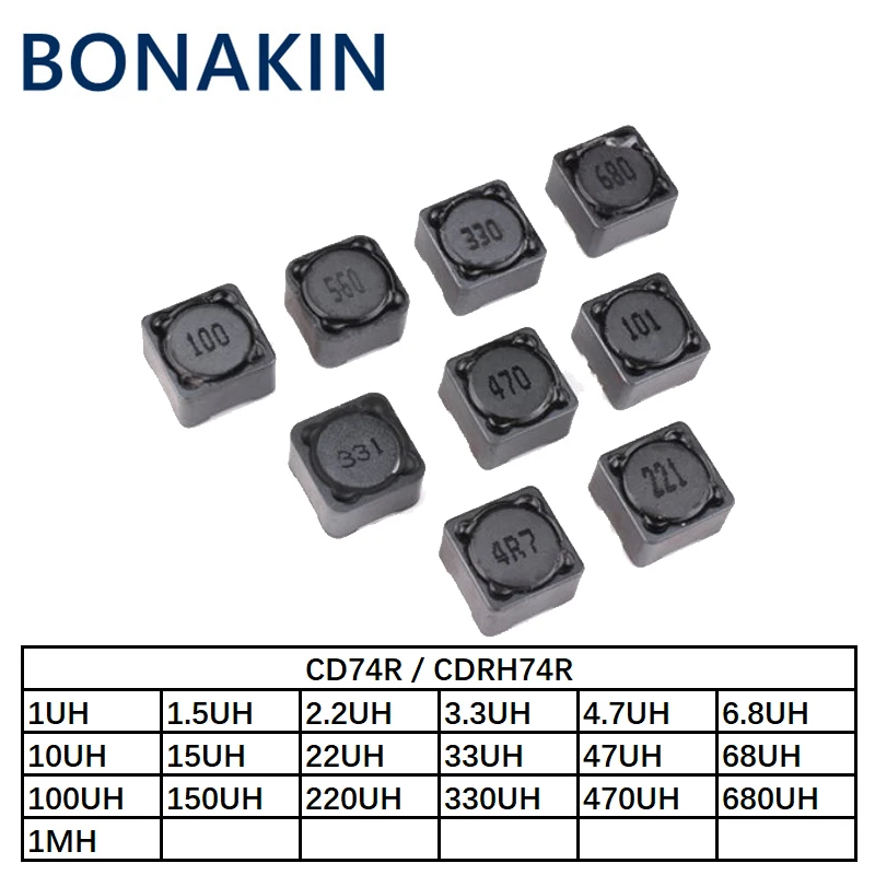 

20PCS SMD Inductor CD74R CDRH74R Power Inductance 2.2UH 3.3UH 4.7UH 6.8UH 10UH 15UH 22UH 33UH 47UH 68UH 100UH 150UH 220UH 330UH