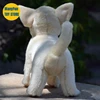 Realistic Chihuahua Dog High Fidelity Cute Plushie Dog Plush Toys Lifelike Animals Simulation Stuffed Doll Kawai Toy Gifts Kids 6