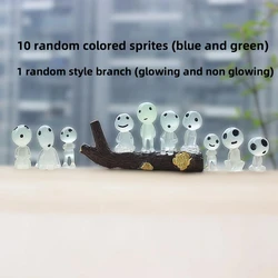 Luminous Cartoon Anime Elves Resin Ornament - Glow - in - the - Dark Tree Spirits (10PCS and 1PCS)