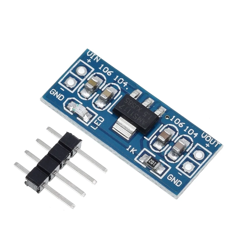 TZT 1/3/5PCS AMS1117 1,2V 1,5V 1,8V 2,5V 3,3V 5V Netzteilmodul AMS1117-5.0V Stromversorgungsmodul AMS1117-3.3V für DIY KIT – Detail 12