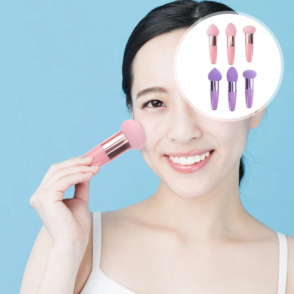 

2 Sets of Creative Makeup Pens Multipurpose Makeup Brushes Makeup Sponges for Women
