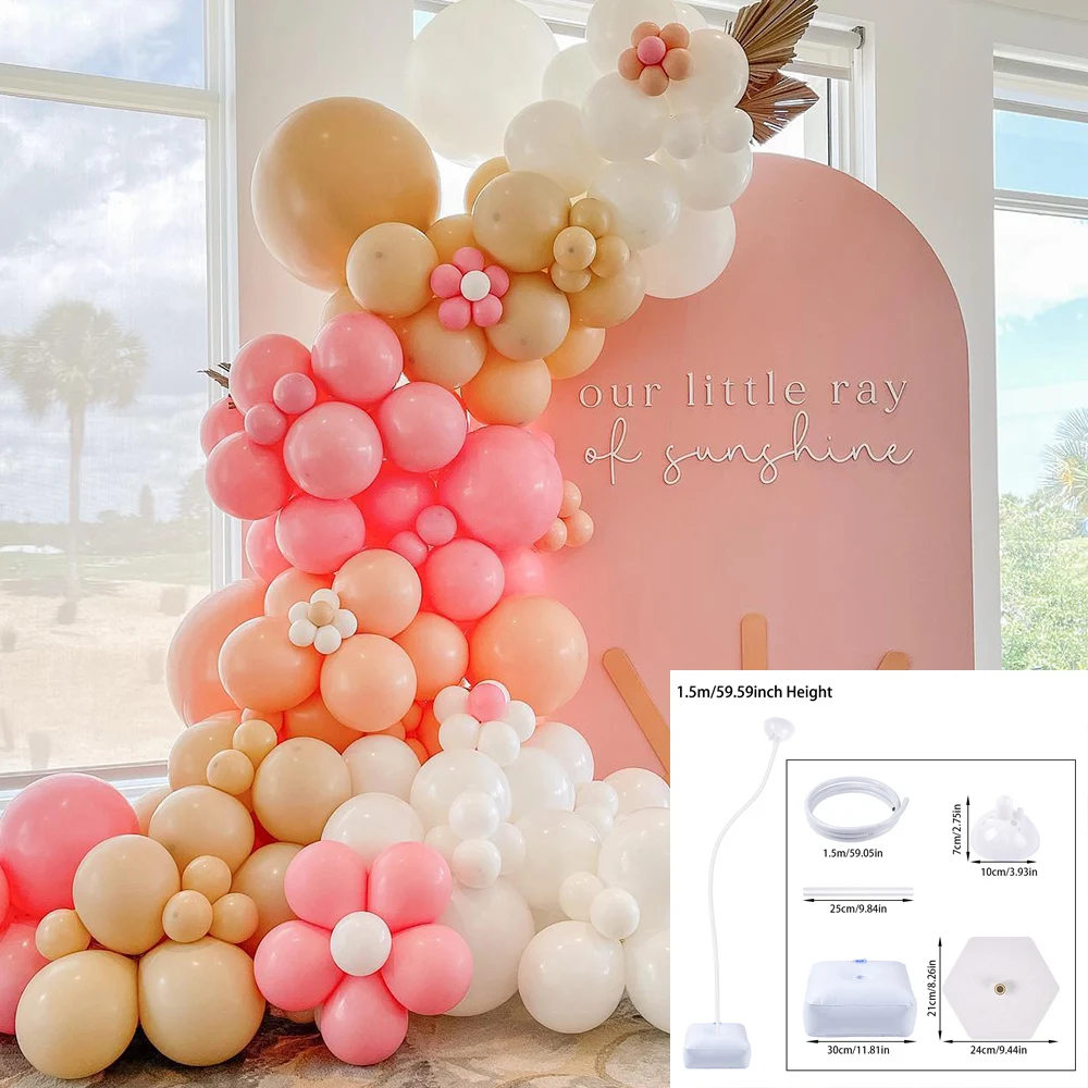 プラスチック製のバルーンスタンド,70/130/160cm,テーブル用の再利用