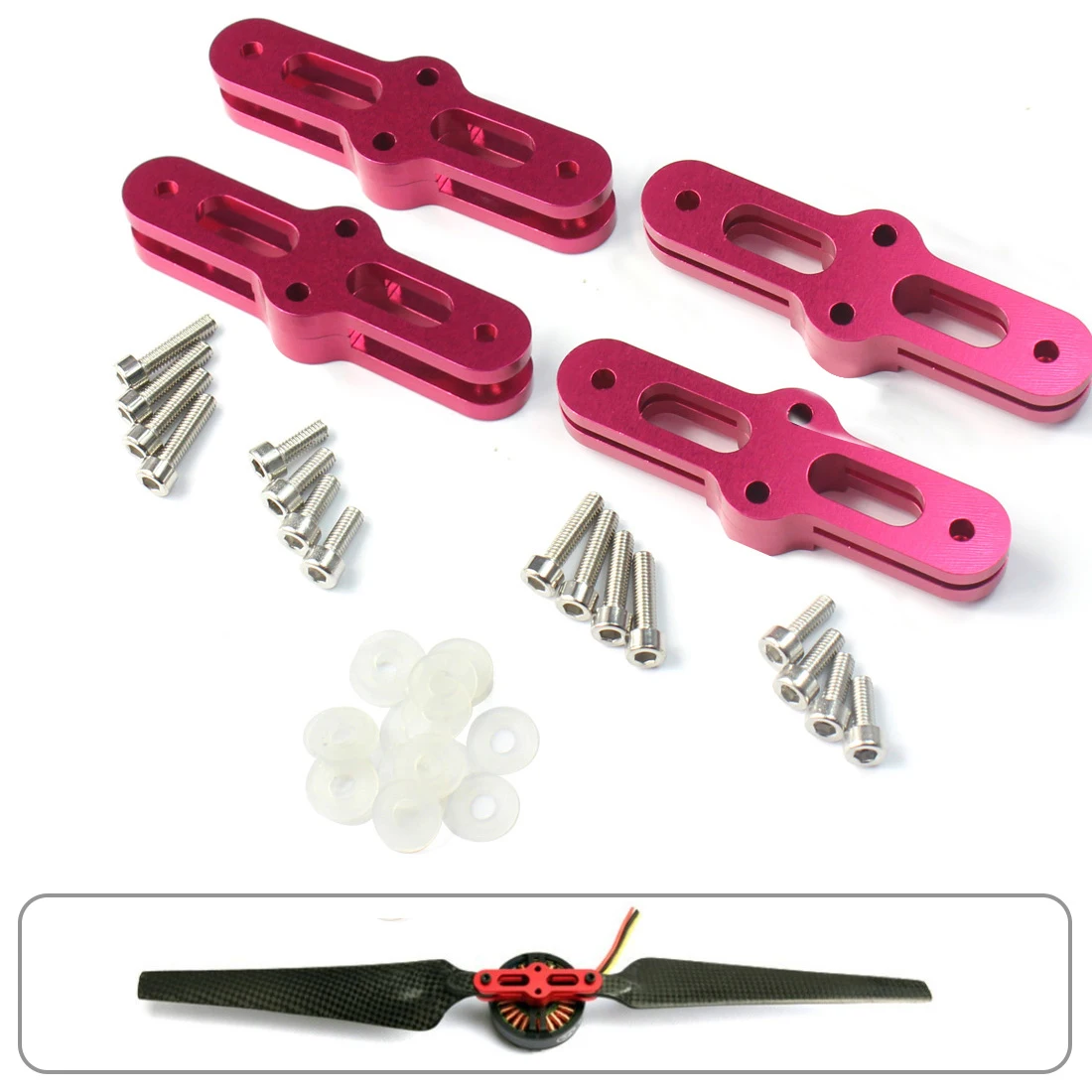 Drone Propeller 2 Pairs 1555 Carbon Fiber Folding Propeller Prop Clip Set For DIY Multicopter RC Drone Spare Parts Accessories