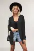 2024 winter new hot V-neck twist long-sleeved loose casual sweater coat 1