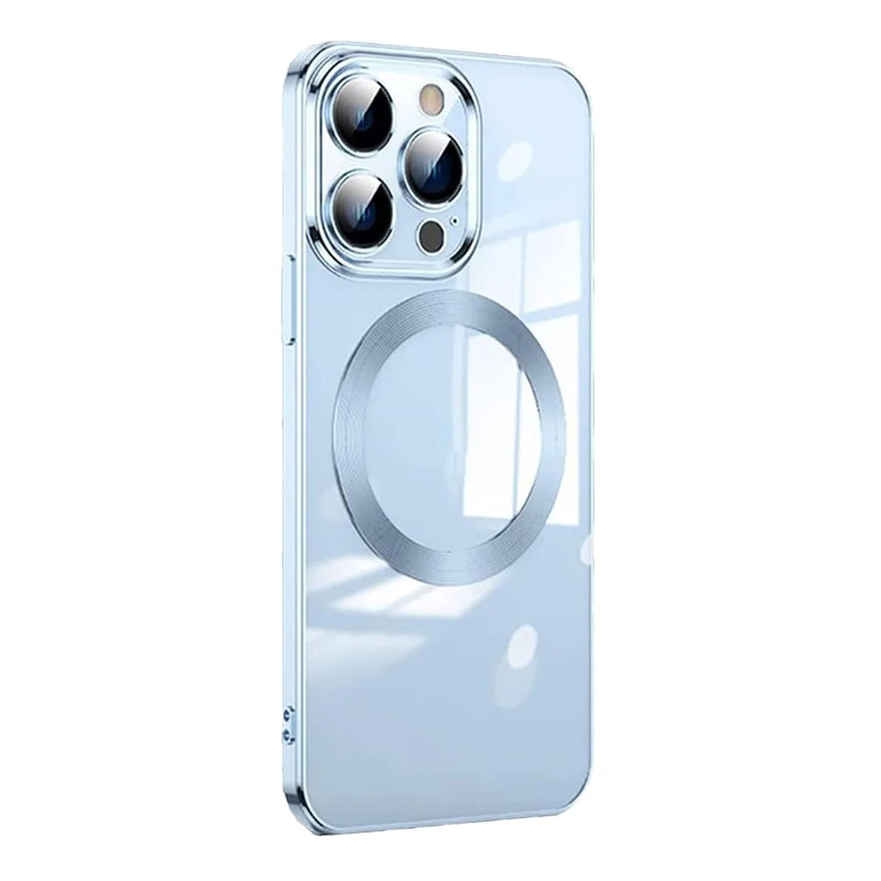 

Suitable For Iphone 14 Smartphone Case Electroplating Apple 13 12 Promax Lens Film Wireless Magnetic Charging Protective Case