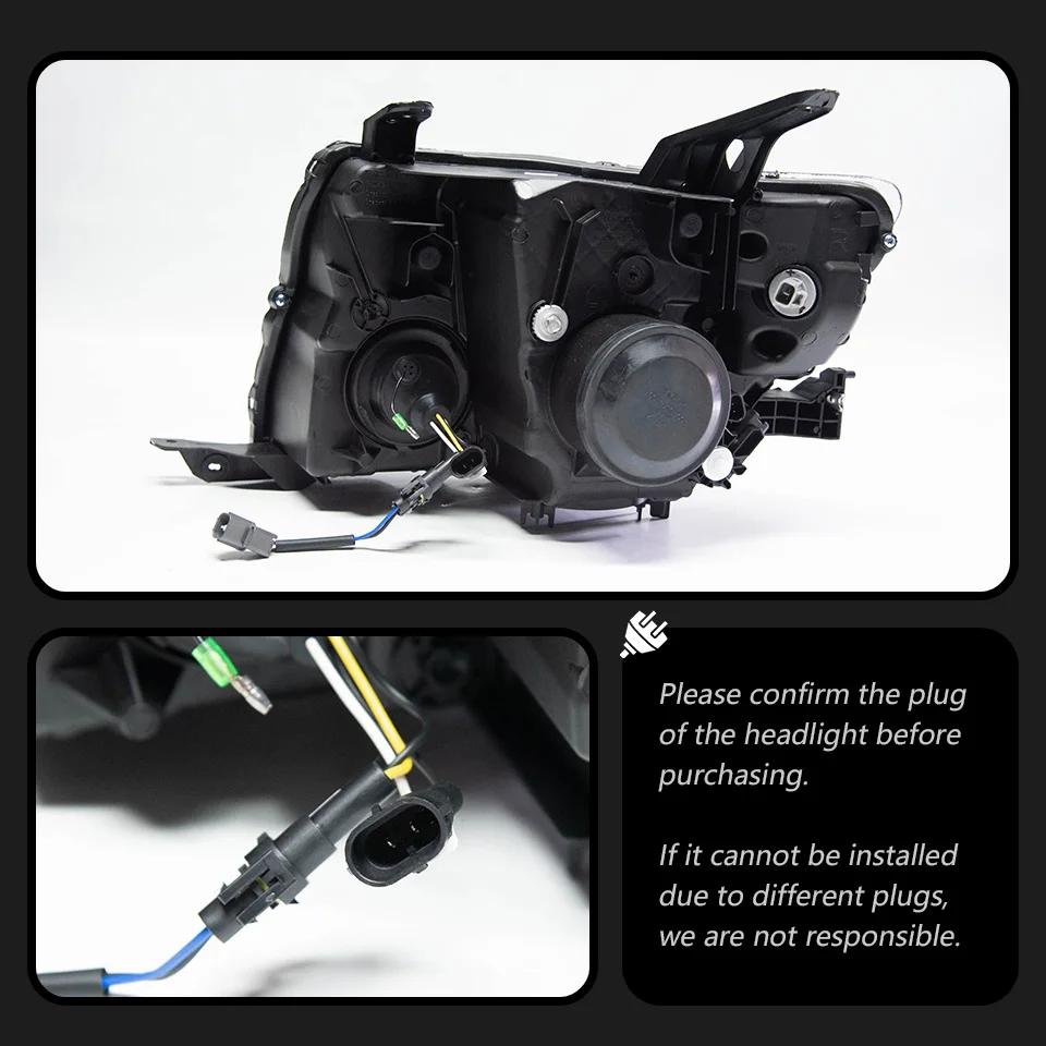 AKD Head Lamp for pajero V97 V93 LED Headlight 2006-2021 Headlights V95 B87 DRL Turn Signal High Beam Angel Eye Projector Lens
