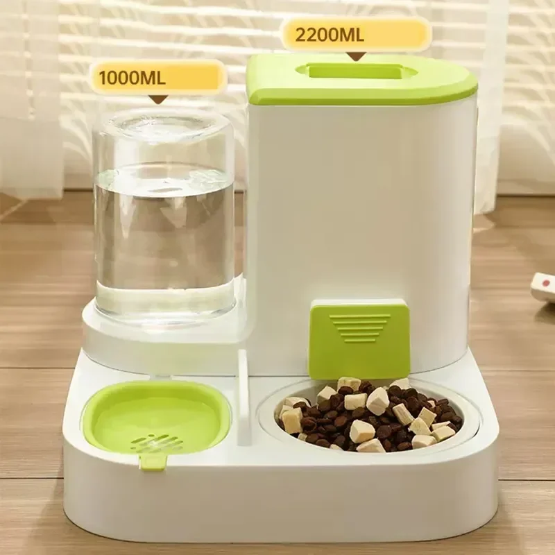 

Wet Large Cat Food Feeder Pet And Water Capacity Separation Automatic Dispenser Drinking Container Bowl Dog Dry