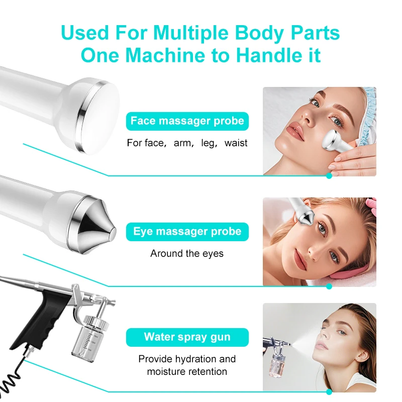 VLVEE 3 IN 1 Professional Multi-Function Face and Body Beauty Machine Different Modes Suitable for Home and Beauty Salon