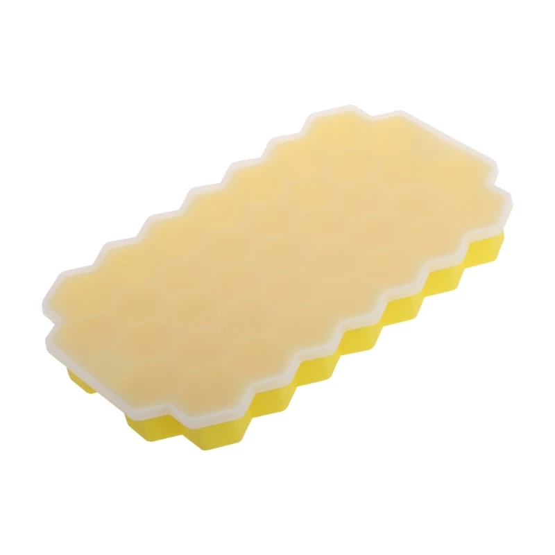 2024 New 37 Grids Honeycomb Mini Ice Maker Cube Eco-Friendly Cavity Silicone Tray Mold 4
