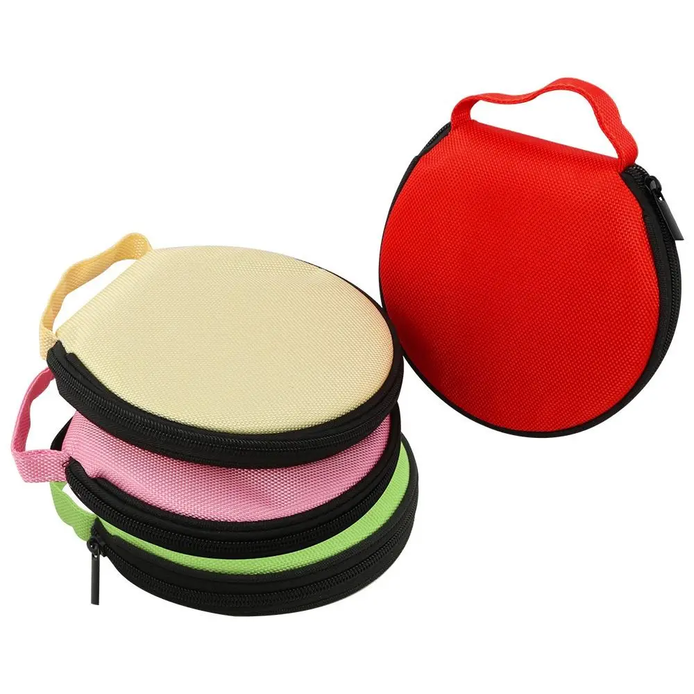 Portable 20 Capacity CD DVD Carrying Case Dustproof with Hand Strap Storage Bag Oxford Cloth Dual-use Car CD Bag Office