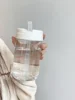 1 pcs 550ML transparent water bottle, portable outdoor water cup for girls 2